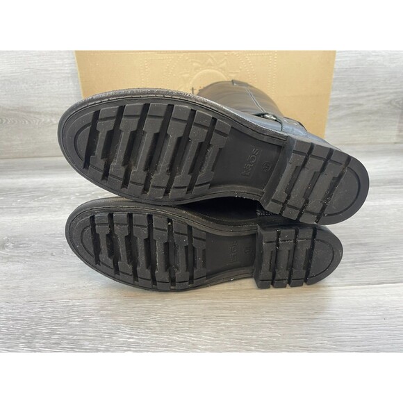 Taos Runaway Women's 6.5 Black Riding Leather Boot Equestrian Knee High Western - Picture 7 of 15